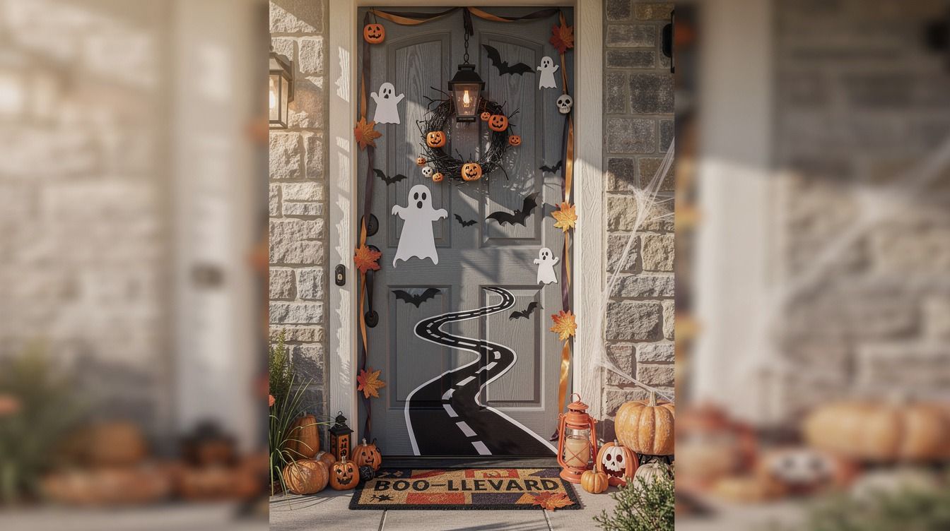 14 Funny Halloween Door Ideas With Puns So Bad They Win the Contest Anyway