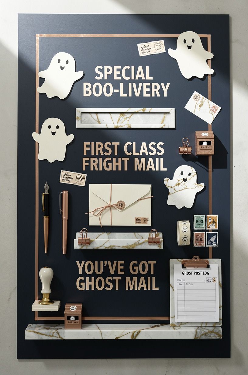 Paint a Ghost Post Office for Halloween Door Contest Ideas DIY