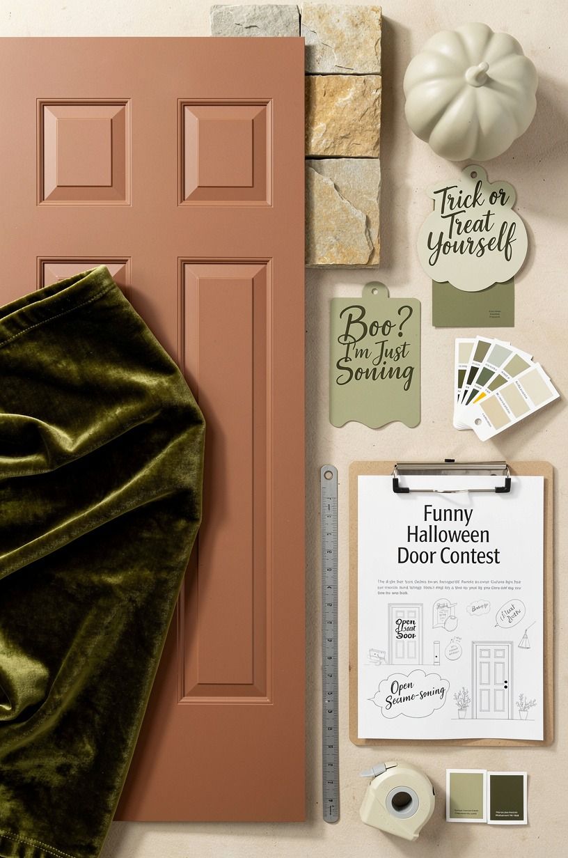 Skip Spooky Over Punny for a Funny Halloween Door Contest