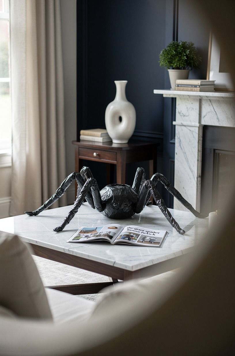 Twist eight trash-bag tubes into long, bendable legs