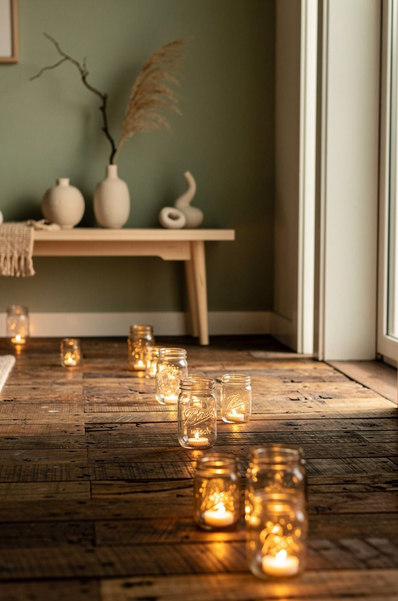Build a Soft Threshold at the Gate With Glowing Jars Halloween