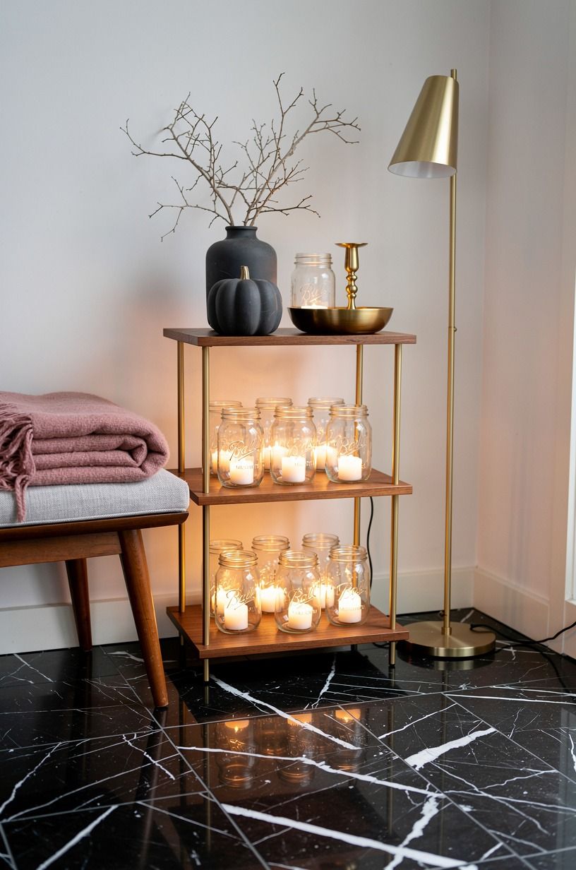 Layer the Three-Height Light Stack for Halloween Walkway Lighting
