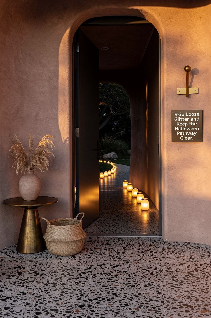 Skip Loose Glitter and Keep the Halloween Pathway Clear