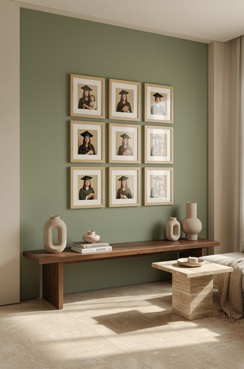 Frame the Wall with a Soft Color Block