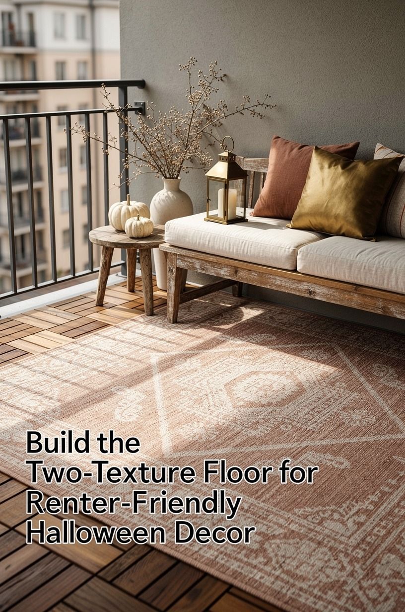 Build the Two-Texture Floor for Renter-Friendly Halloween Decor