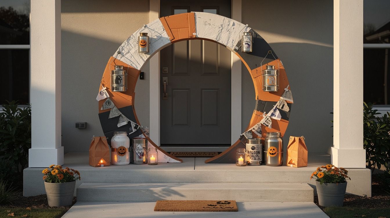 Easy Homemade Door Decorations for Halloween Tomorrow Using Only Your Recycling Bin