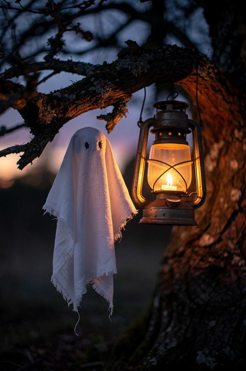 Float a Ghost Beside a West Elm Lantern