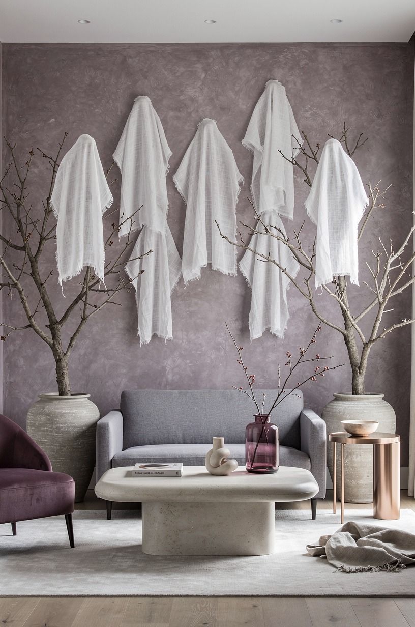 Tear the Cheesecloth Edge for an Organic Ghost Silhouette