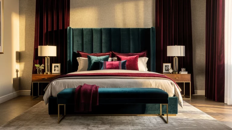 Why Designers Repeat One Bedroom Fabric at Three Different Scales