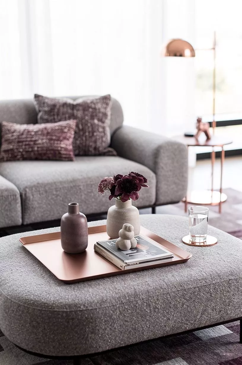 Style the coffee table as a second landing point