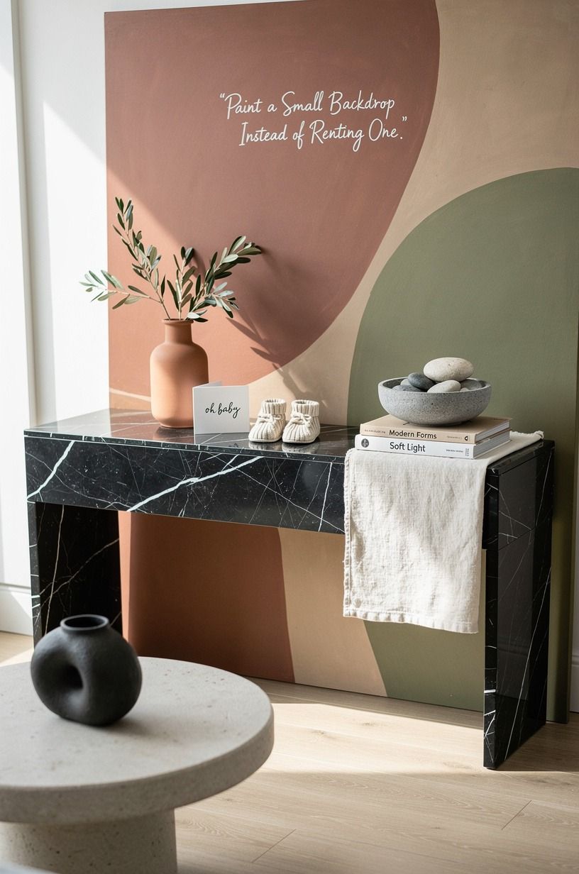 Paint a Small Backdrop Instead of Renting One