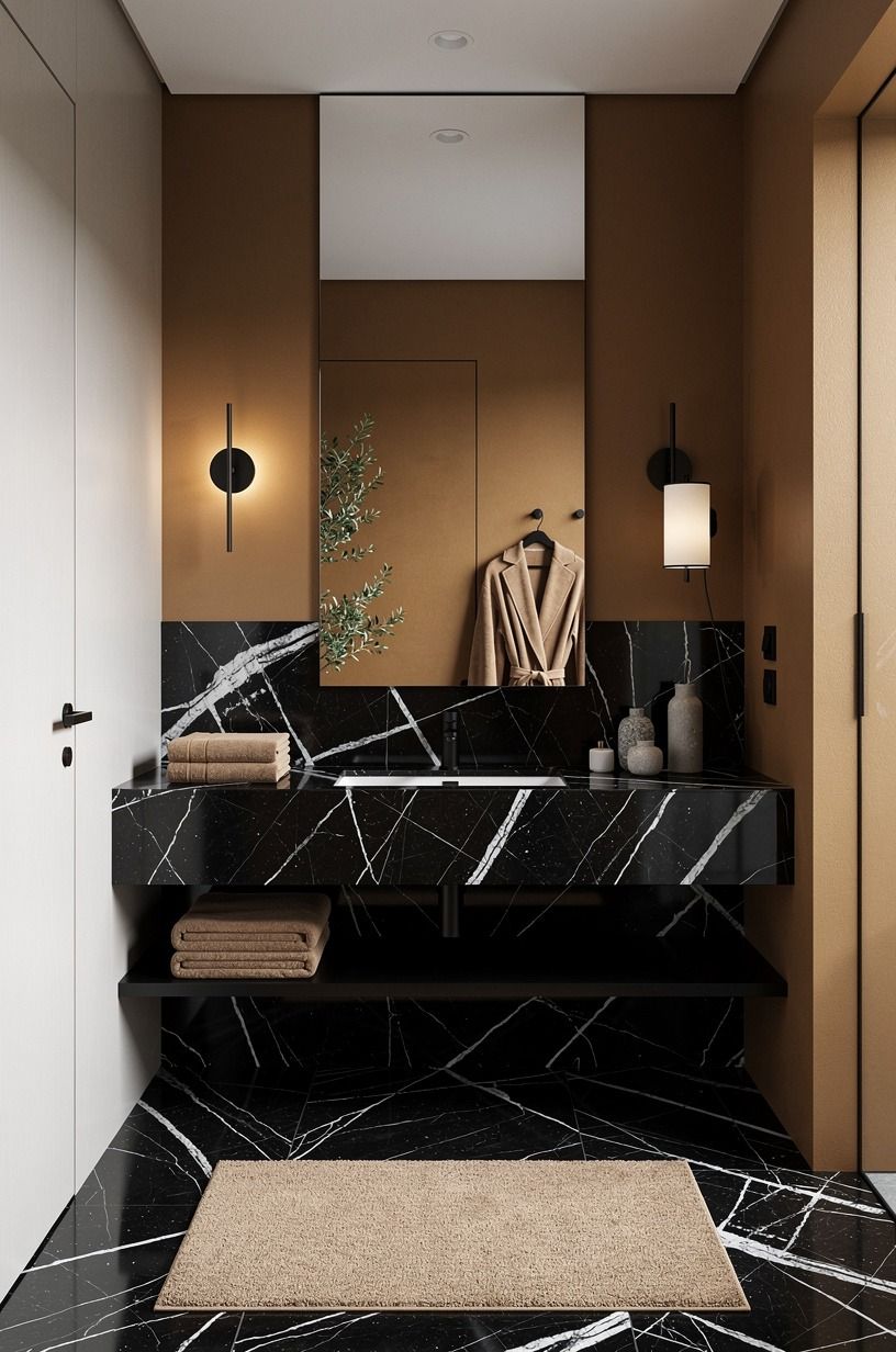 Paint the walls in a moody hotel shade