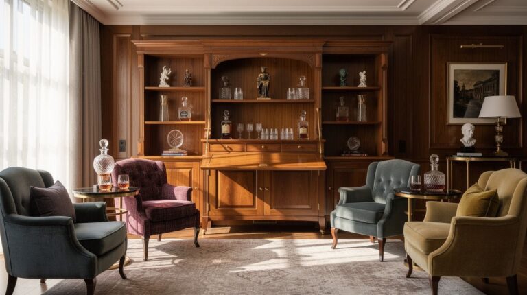 I Built a Luxury Whiskey Bar for an Old-Money Lounge, It Finally Felt Complete