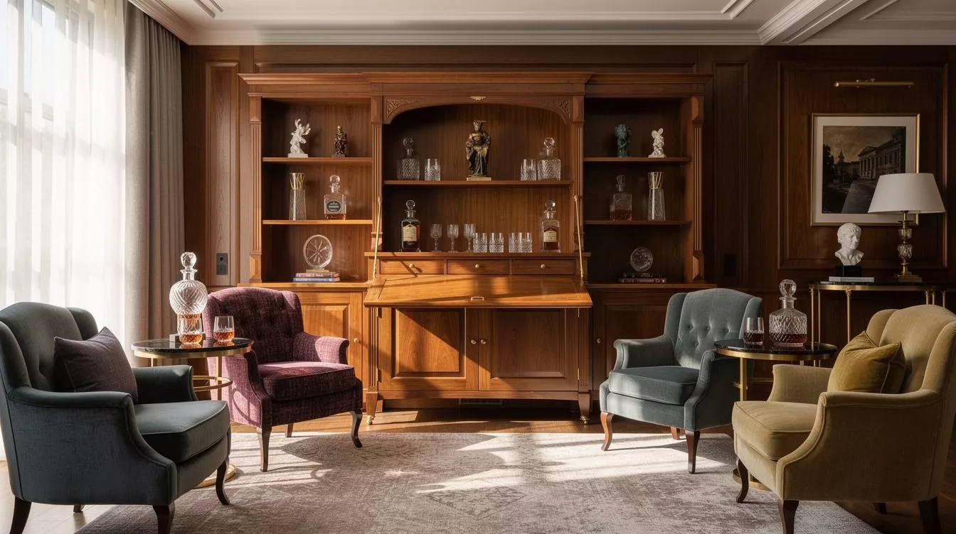I Built a Luxury Whiskey Bar for an Old-Money Lounge, It Finally Felt Complete