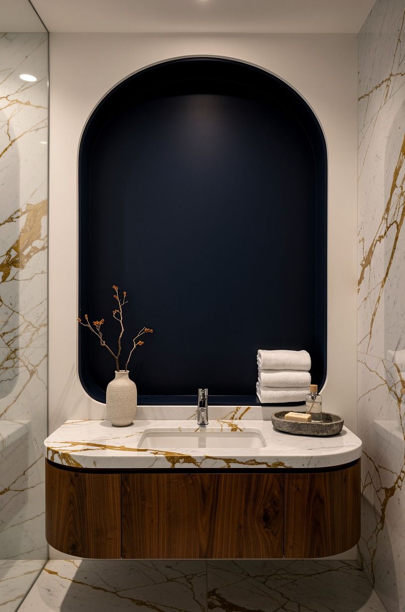 Can painting the niche back wall create instant depth?