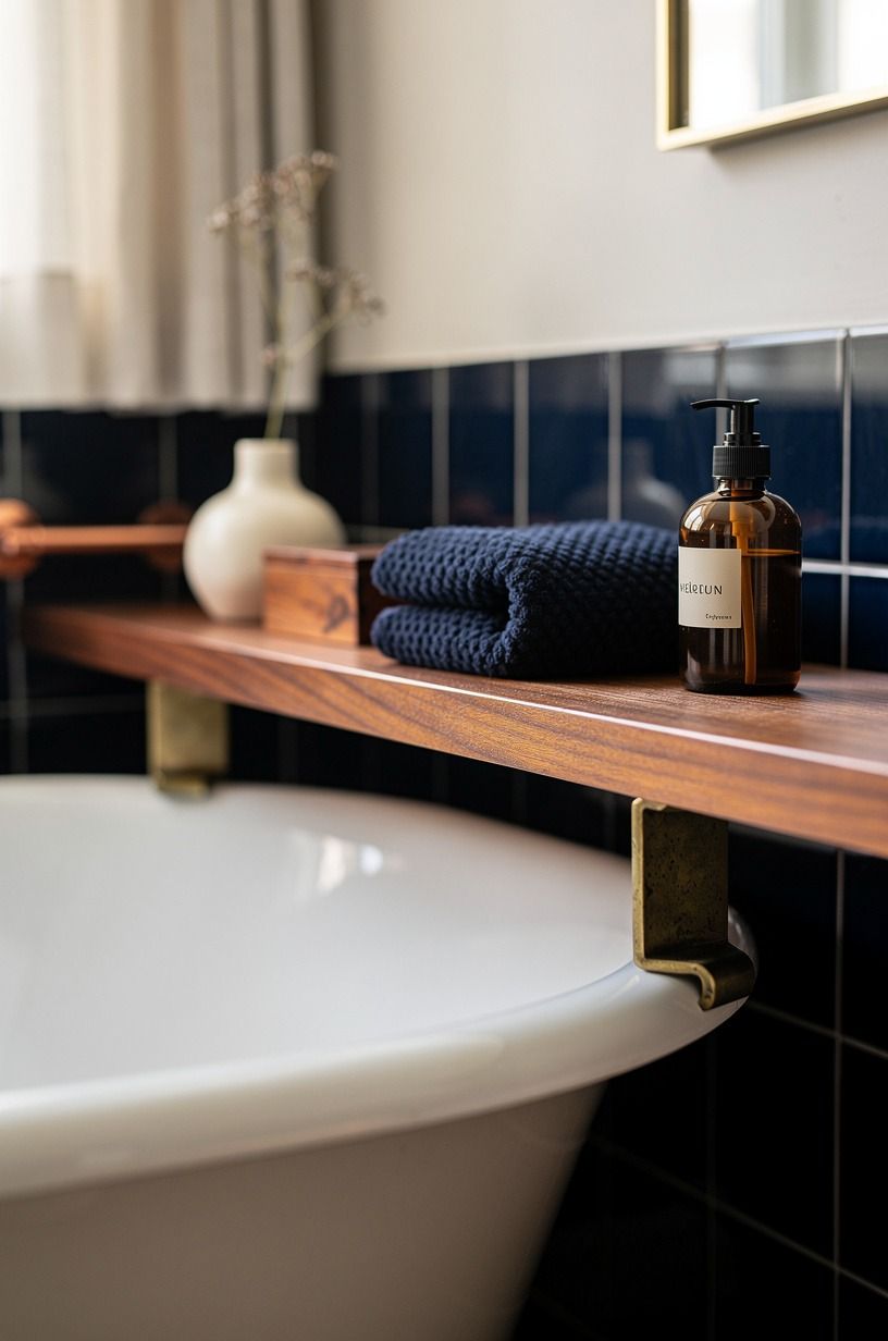 Float a ledge above the tub line