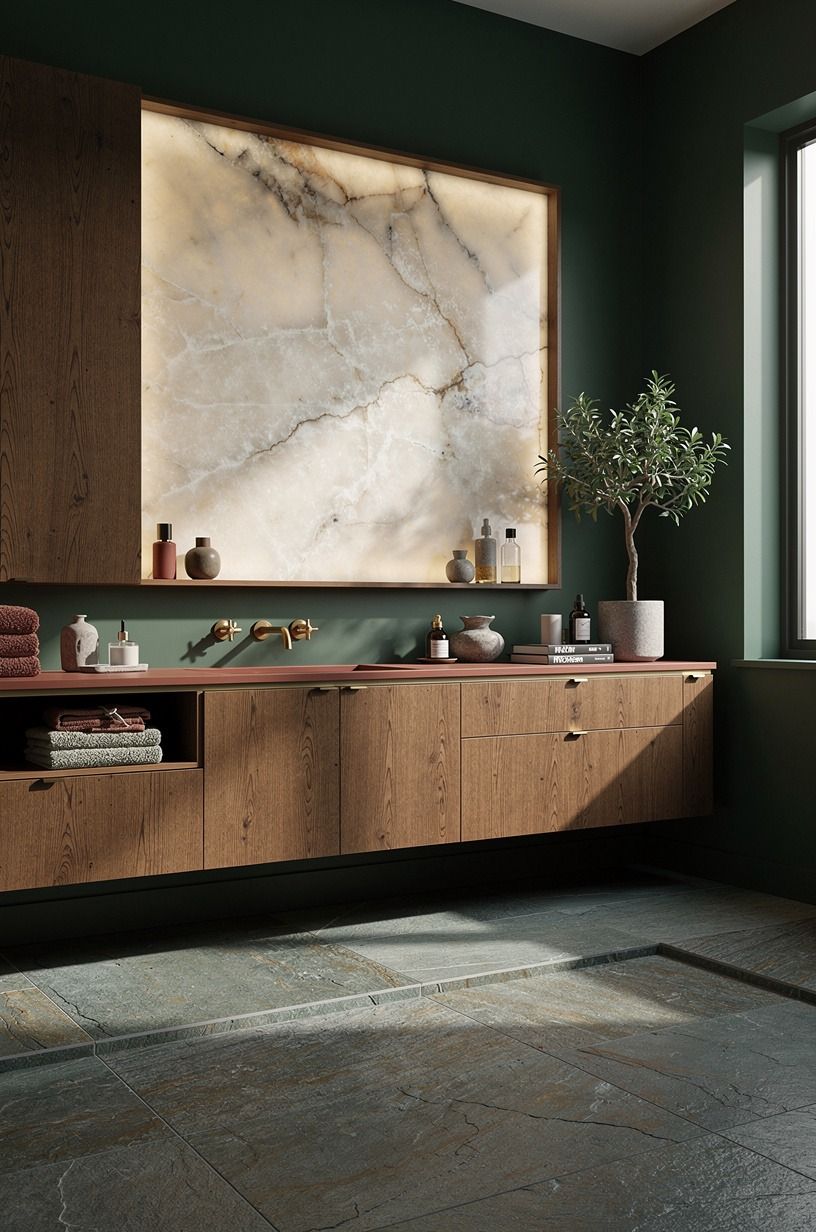 Stone over tile: a tailored edge