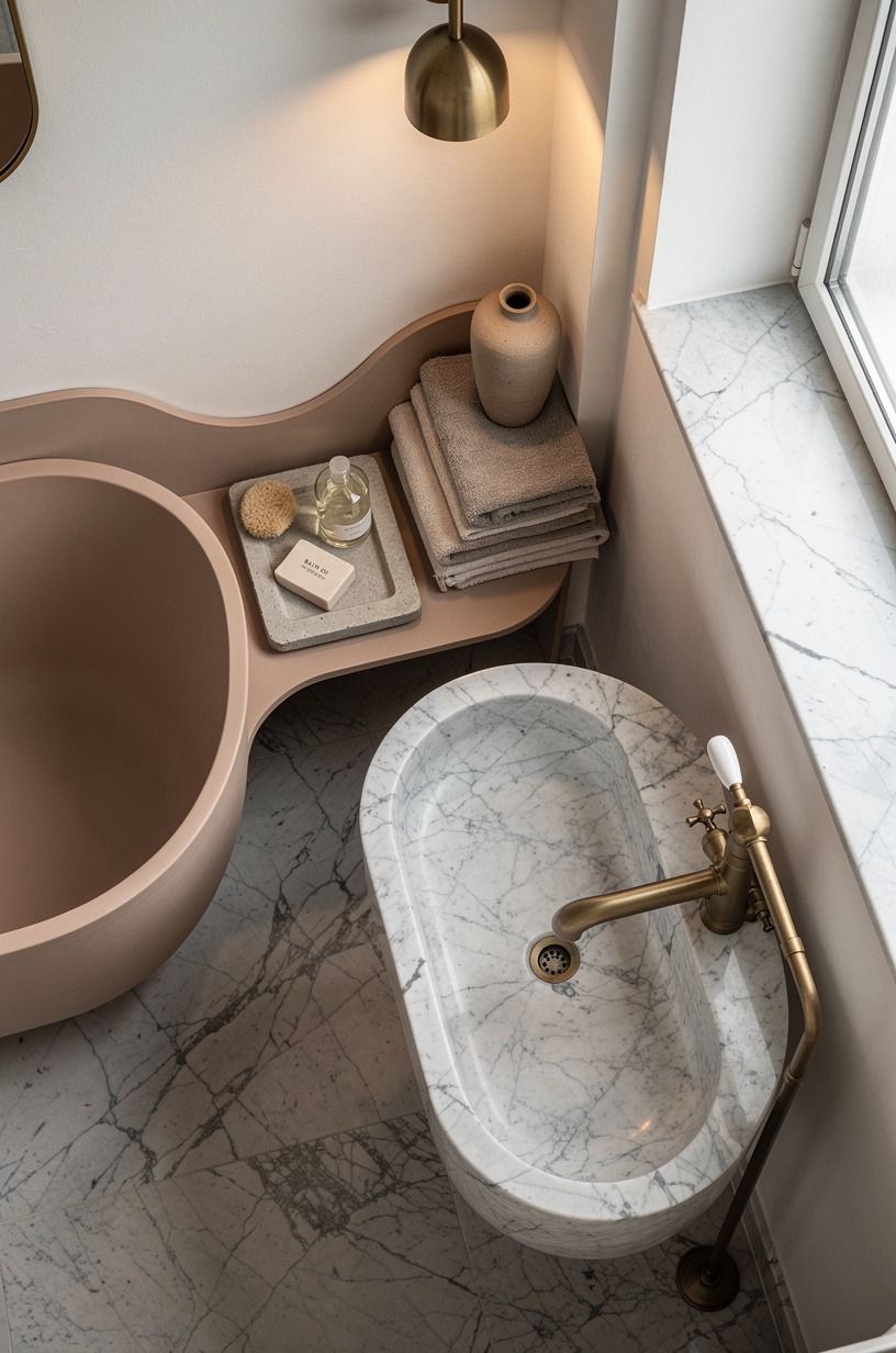 Swap a built-in niche for a removable shelf