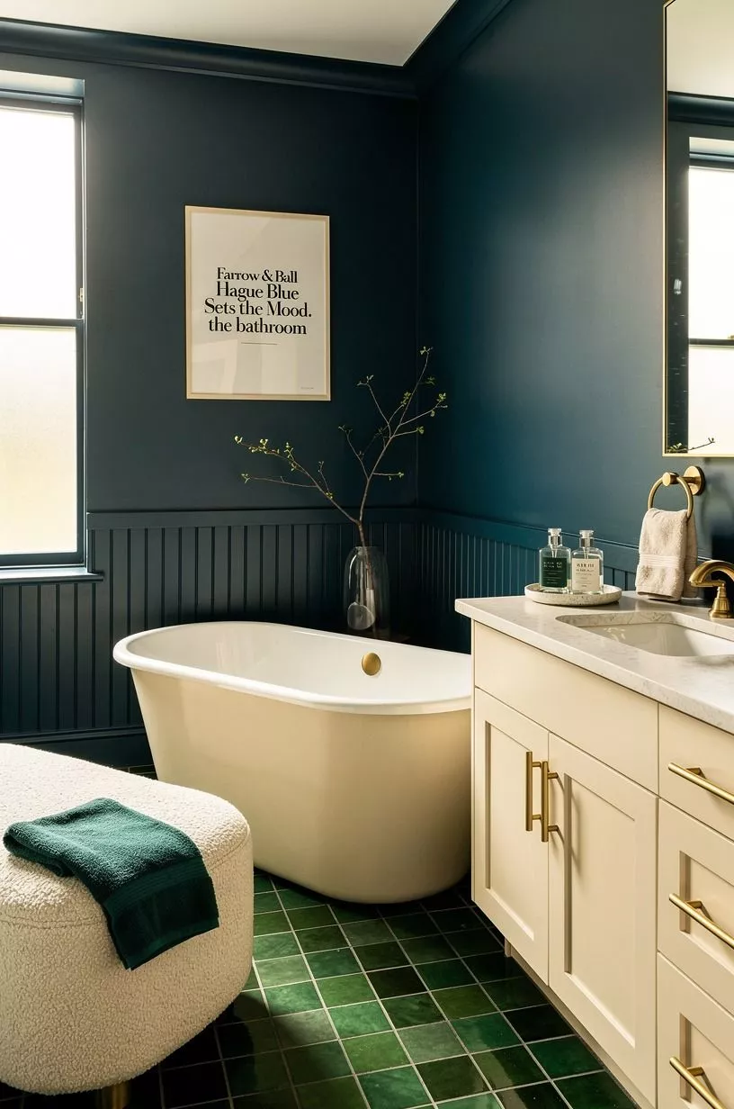 Farrow & Ball Hague Blue Sets the Mood