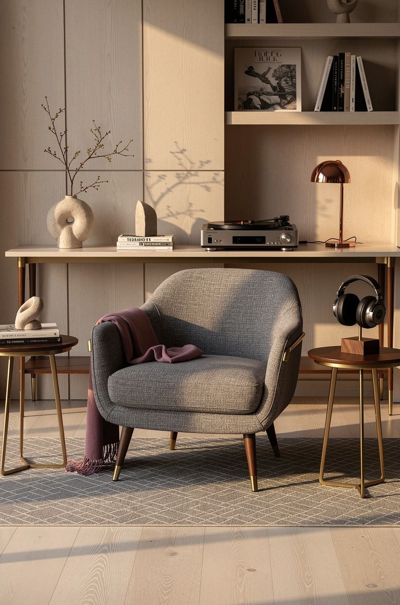 Mix the Music Lounge Room Ideas Around One Seat