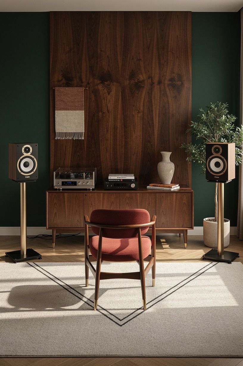 Start with the Listening Triangle in a Living Room Music Studio