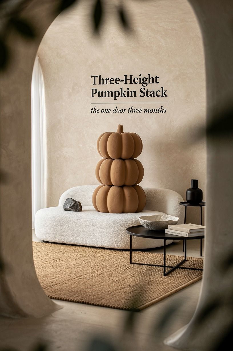 Build the Three-Height Pumpkin Stack