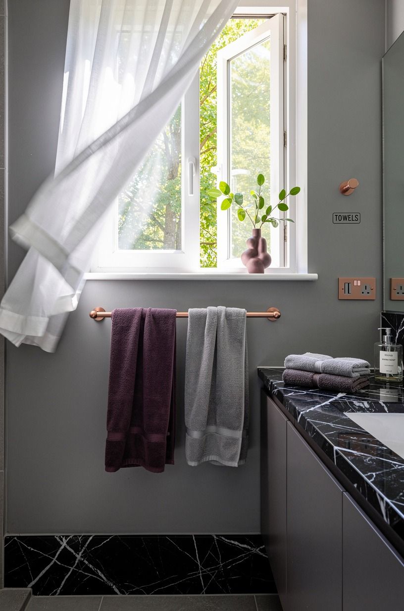 Hang a towel rail where the breeze can reach it