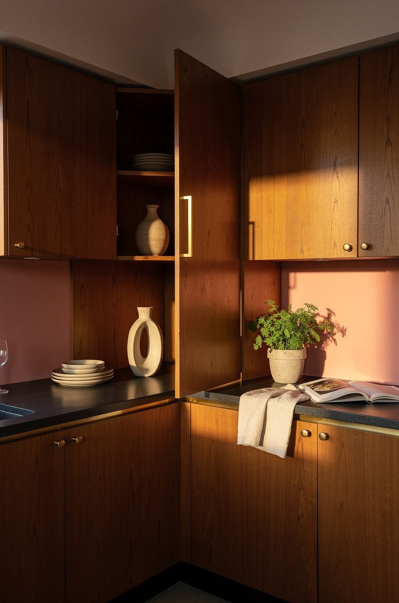 Hide Two Shelves Behind One Tall Panel