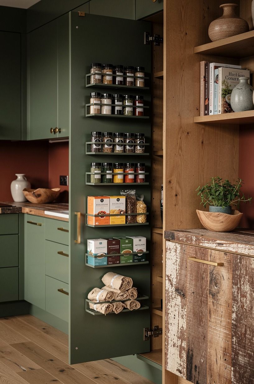 Mount Door Racks for Spices and Wraps
