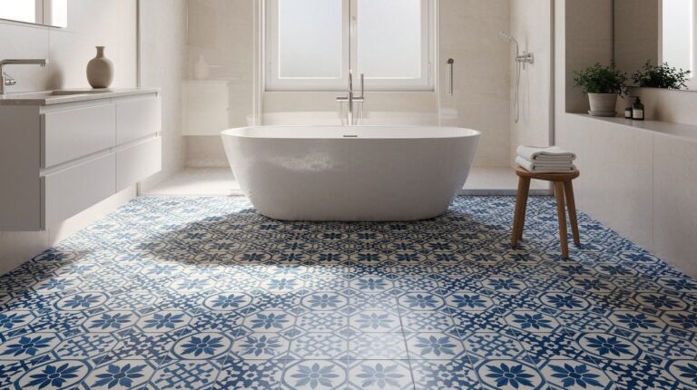 Easy Patterned Azulejo Tile Ideas for a Bathroom With Real Personality