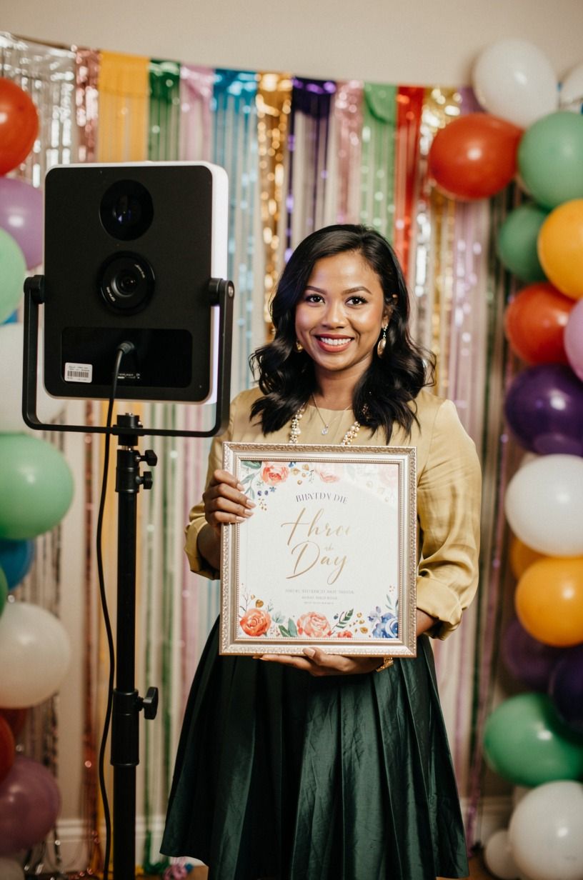 Frame a birthday guestbook with the One-Frame Storyboard