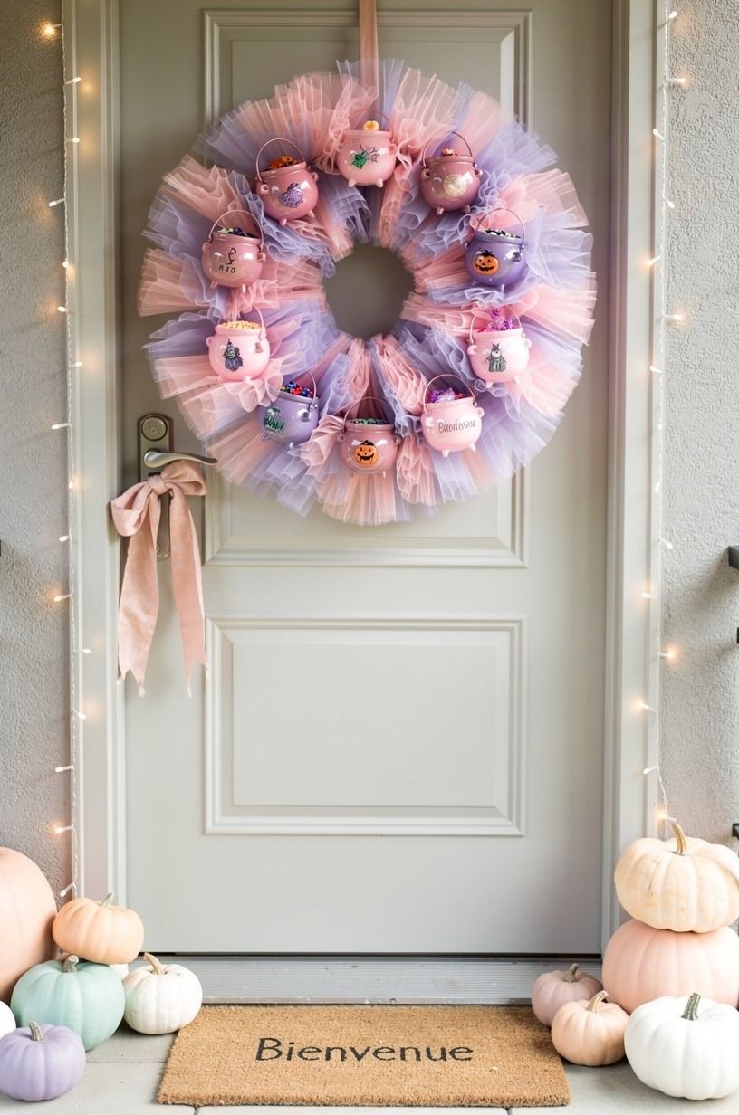 Float Tiny Cauldrons Through Tulle (What Could Be More Pinkoween?)