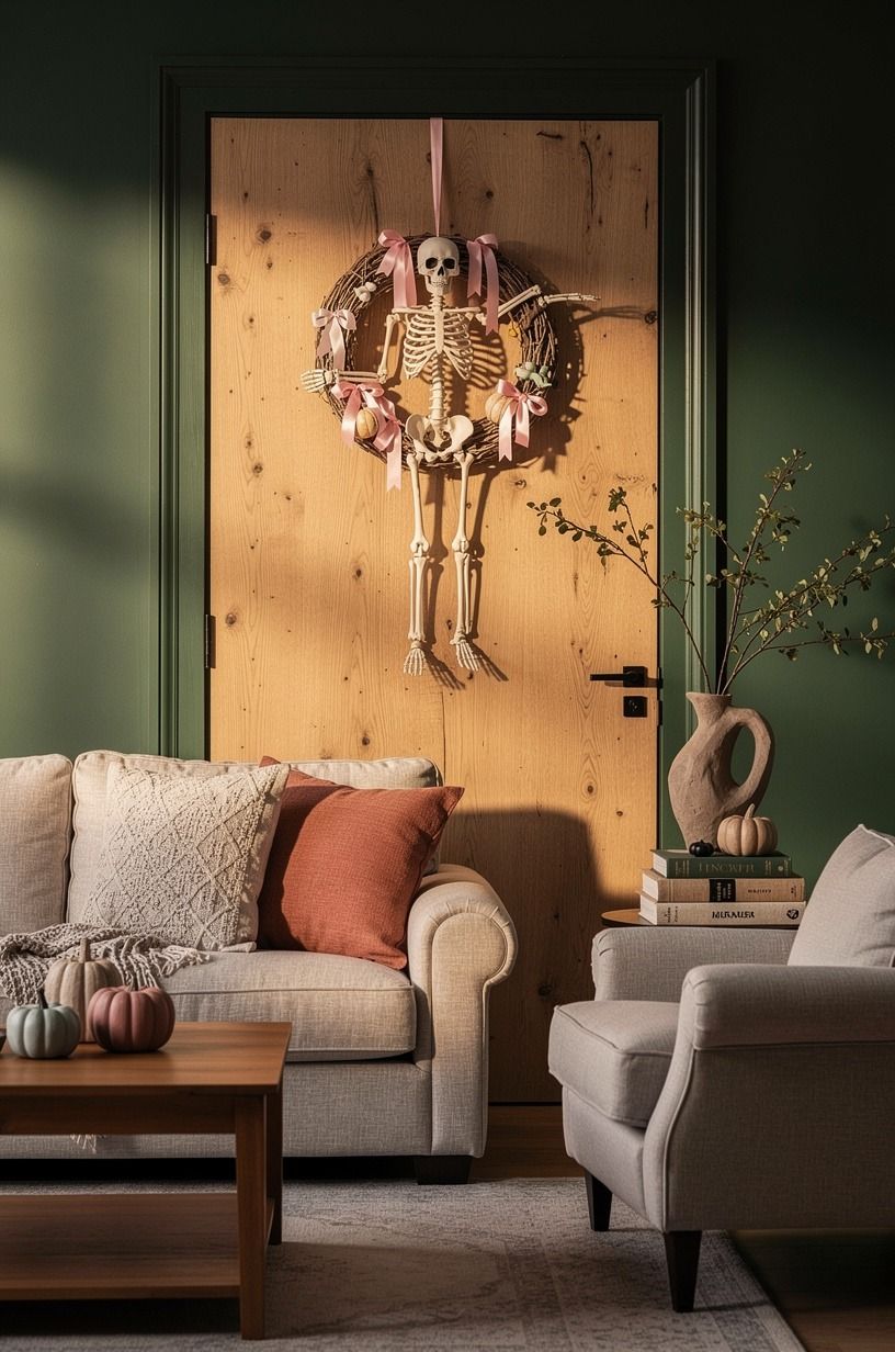 Make a Soft Skeleton Wreath That Doesn’t Feel Cheesy