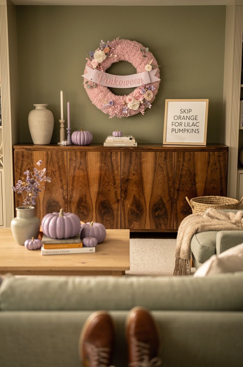 Skip Orange for Lilac Pumpkins (non traditional halloween decor)