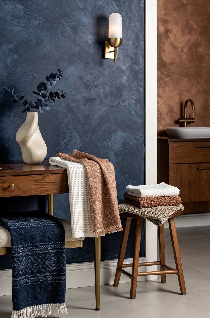 Layer The Wet-Dry Color Bridge with textiles