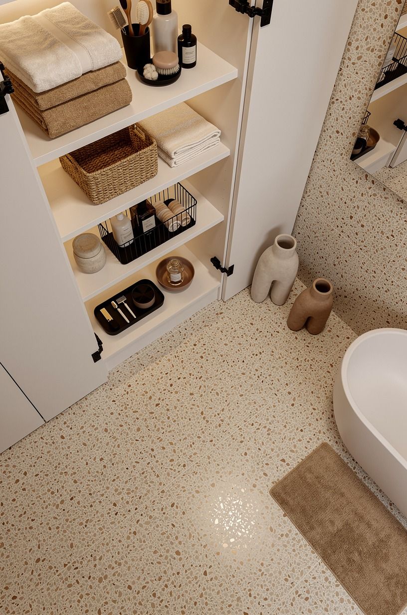 Style open storage with useful objects