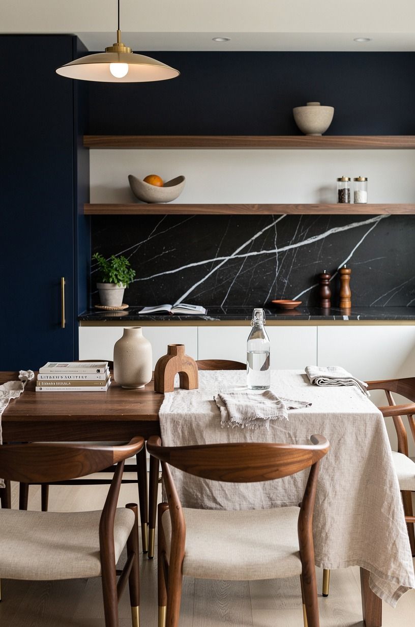 Frame the table with soft linen