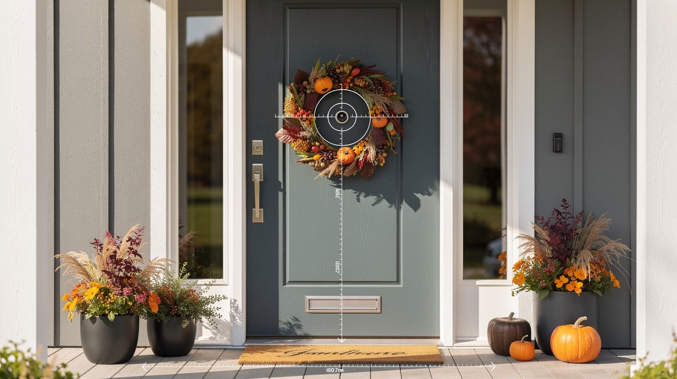 17 Halloween Wreaths for Small Front Doors That Keep the Peephole Clear