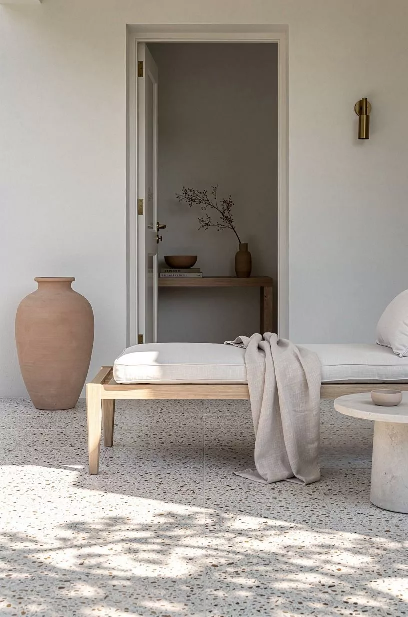 Frame a Bench With One Oversized Vessel