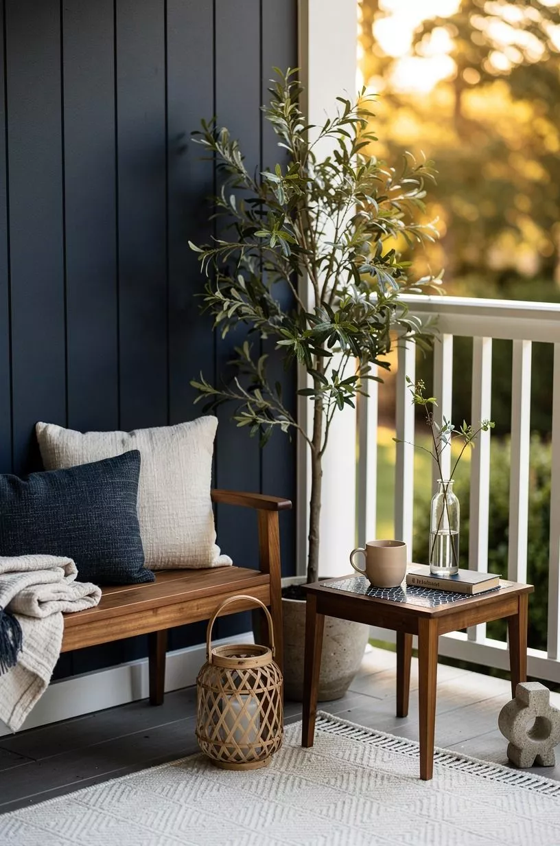 Paint the Railing Wall Behind a Plant