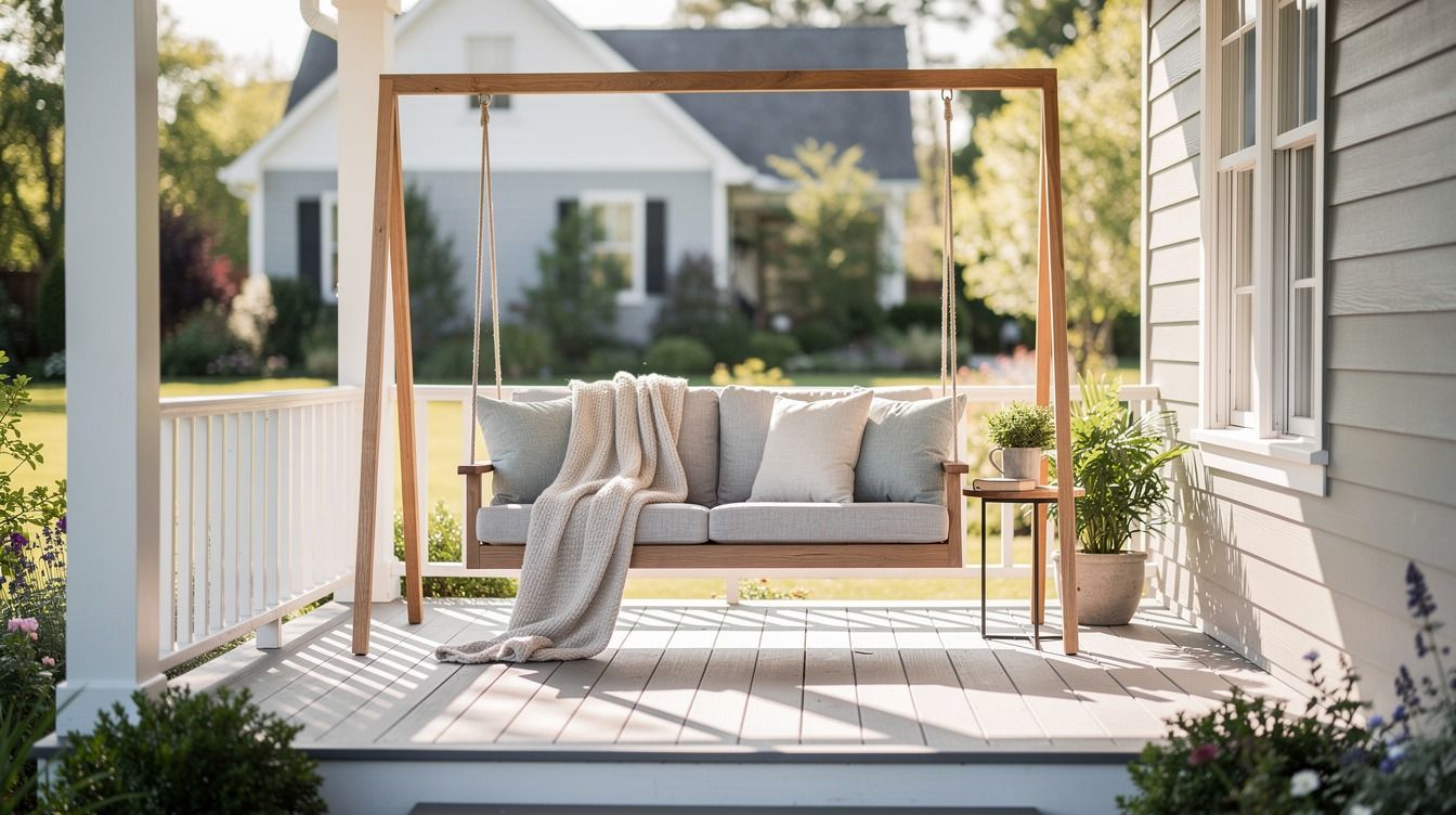 How to Style a Small Front Porch Swing for a Charming Perch - 11 Ideas