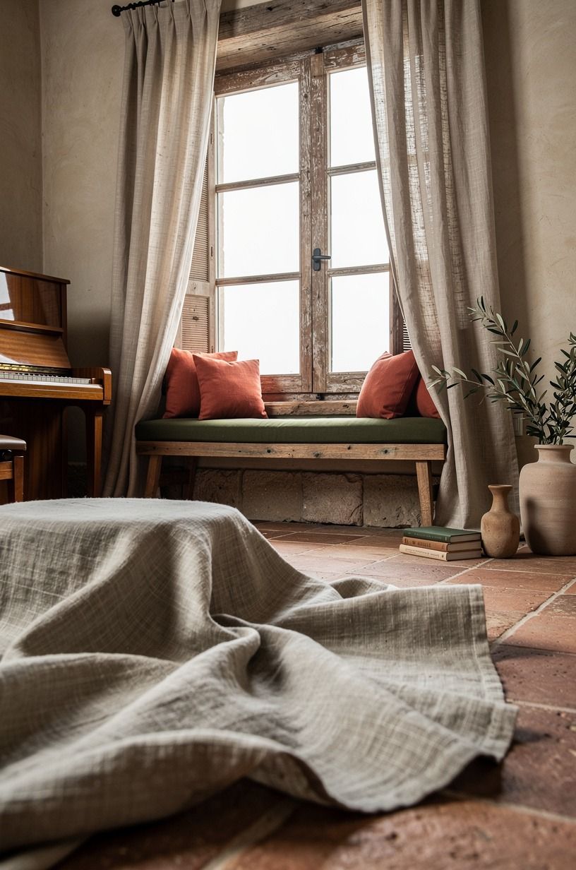 Frame the Window With Floor-Length Linen