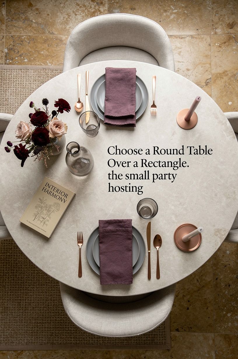 Choose a Round Table Over a Rectangle
