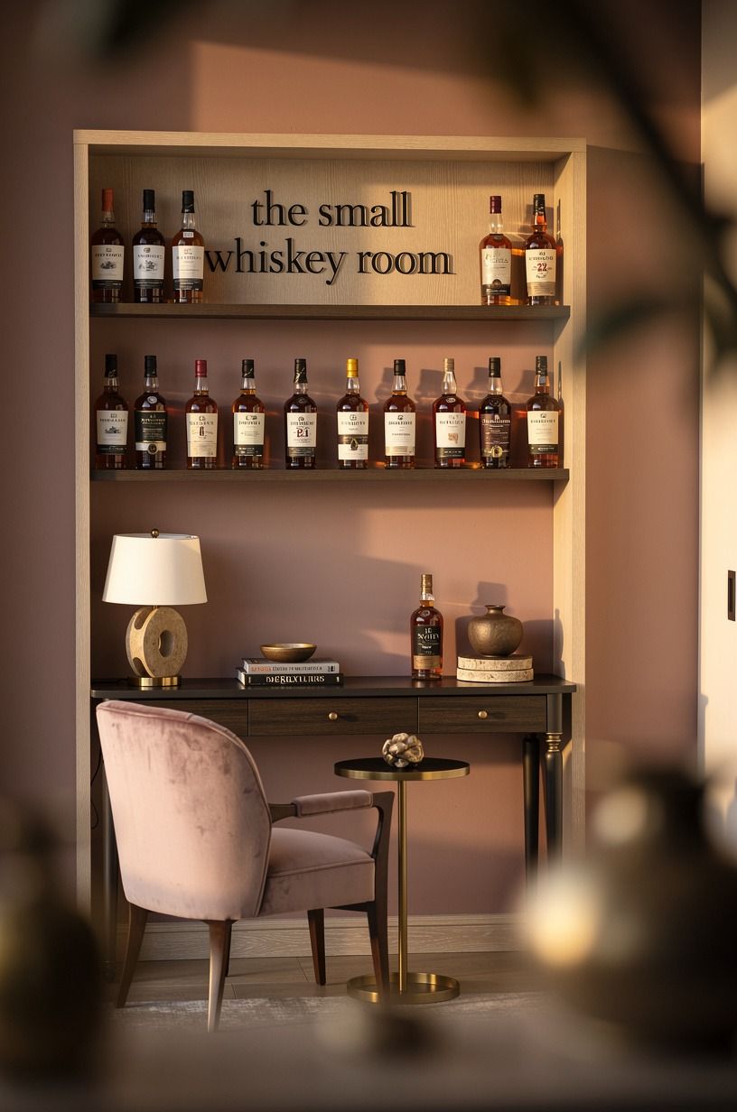 Frame bottles with a two-wood palette