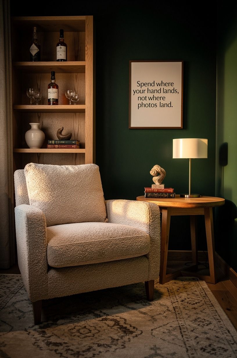 Spend where your hand lands, not where photos land