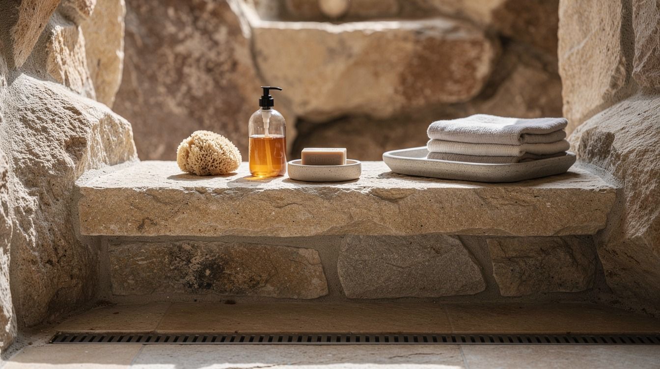 18 Stone & Cave-Style Open Shower Ideas for Natural Drama Without Renovating