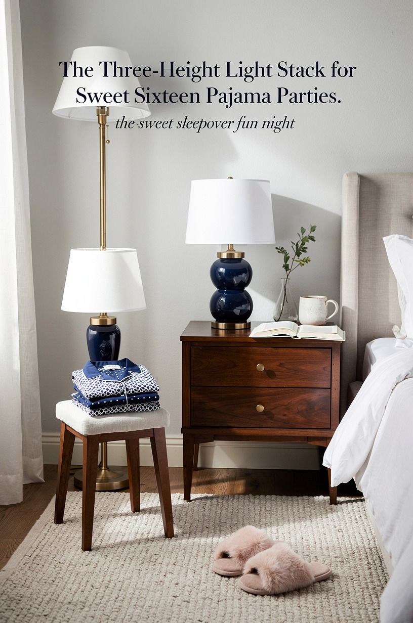 The Three-Height Light Stack for Sweet Sixteen Pajama Parties