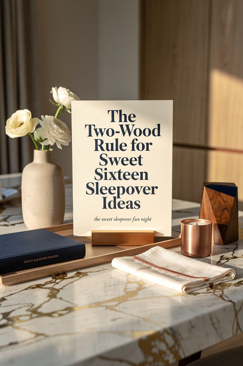 The Two-Wood Rule for Sweet Sixteen Sleepover Ideas