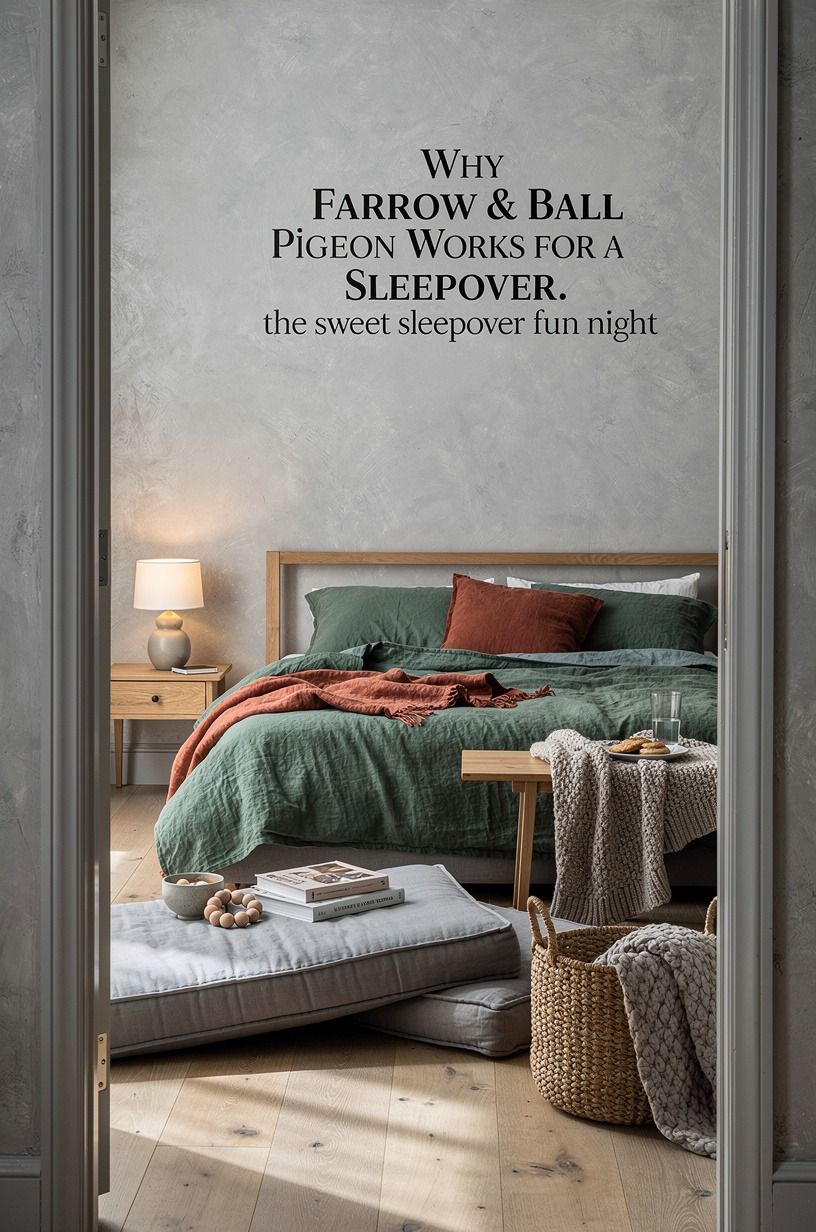 Why Farrow & Ball Pigeon Works for a Sleepover
