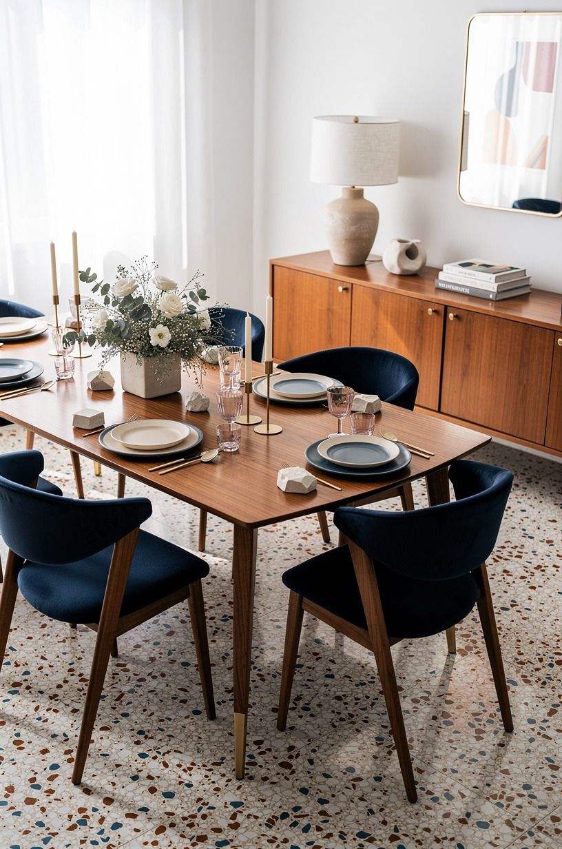 Paint a Pigeon Blue Dinner Party